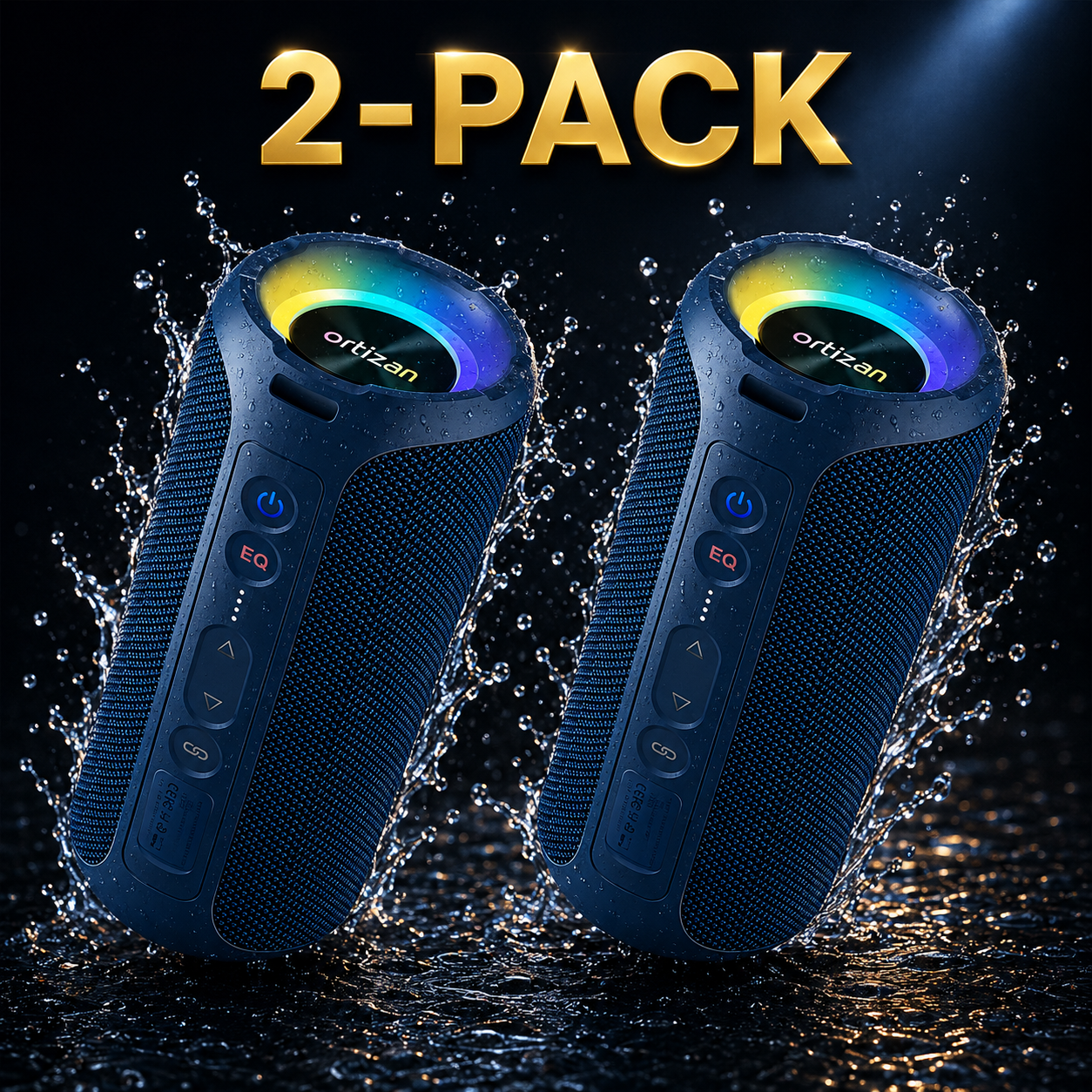 Ortizan 40W Portable Bluetooth Speaker – Deep Bass, IPX7 Waterproof & 30H Playtime