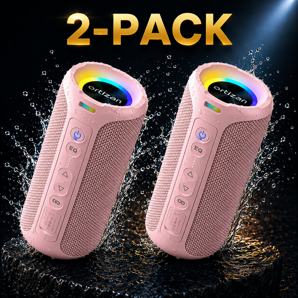 Ortizan 40W Portable Bluetooth Speaker – Deep Bass, IPX7 Waterproof & 30H Playtime