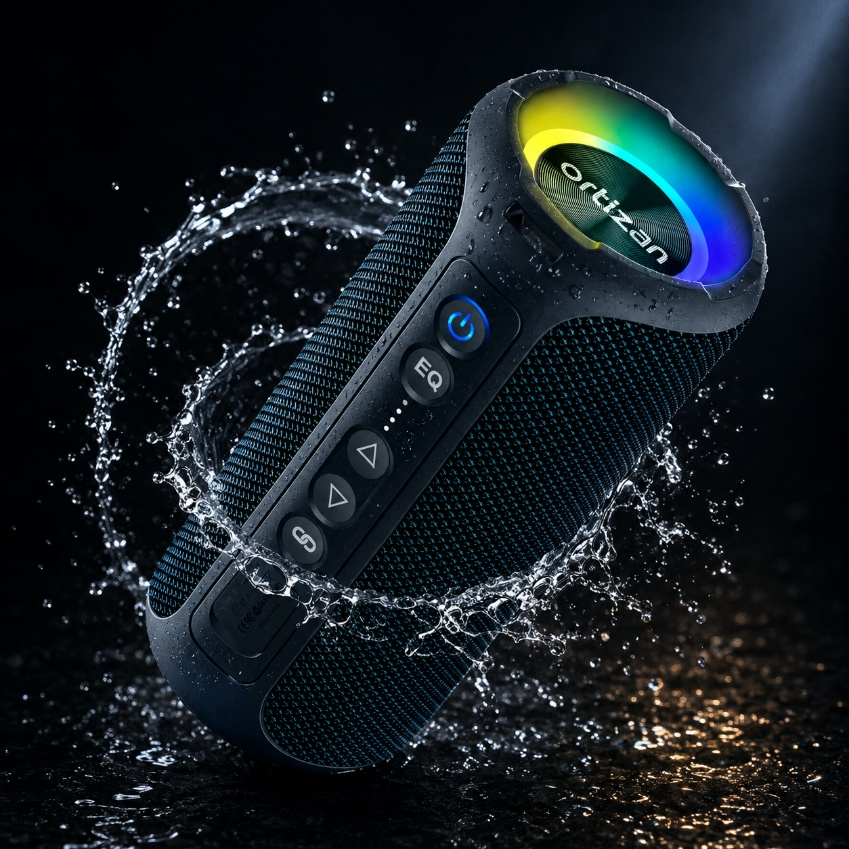 Ortizan 40W Portable Bluetooth Speaker – Deep Bass, IPX7 Waterproof & 30H Playtime