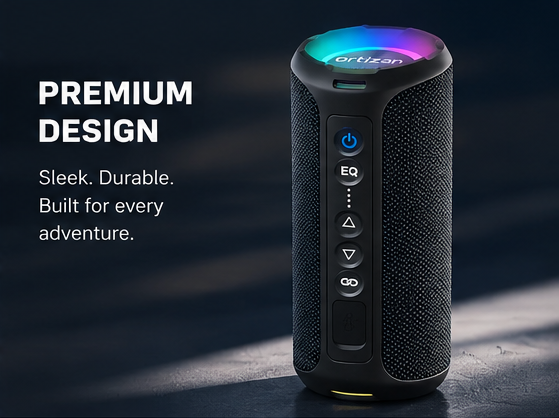 Ortizan 40W Portable Bluetooth Speaker – Deep Bass, IPX7 Waterproof & 30H Playtime